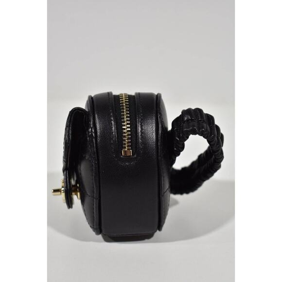 Chanel 22S Black Runway Heart Mini Lambskin Quilted Flap Zipped Arm Coin Purse - Picture 6 of 12